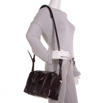 Givenchy Glazed Pebbled Calfskin Mini Lucrezia Aubergine 2 of 10