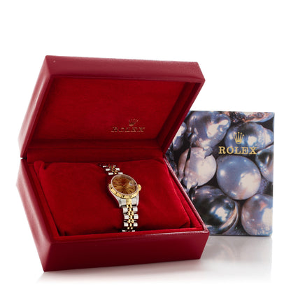 Rolex Stainless Steel 18K Yellow Gold 26mm Oyster Perpetual Datejust Watch Champagne 69173 5 of 5