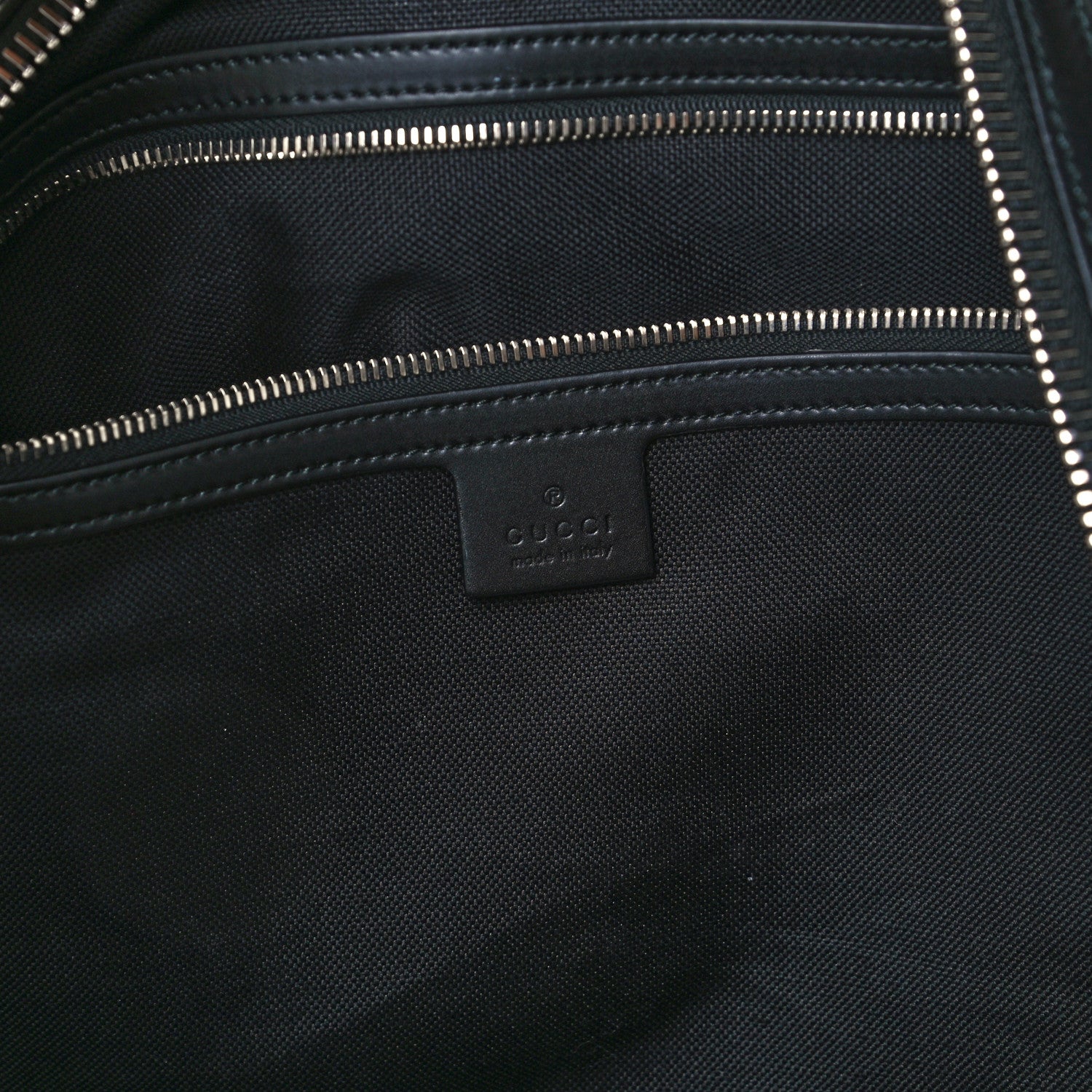 Gucci Soft GG Supreme Monogram Appia Calfskin Web Large Carry On Duffle Bag Black Grey 6 of 13