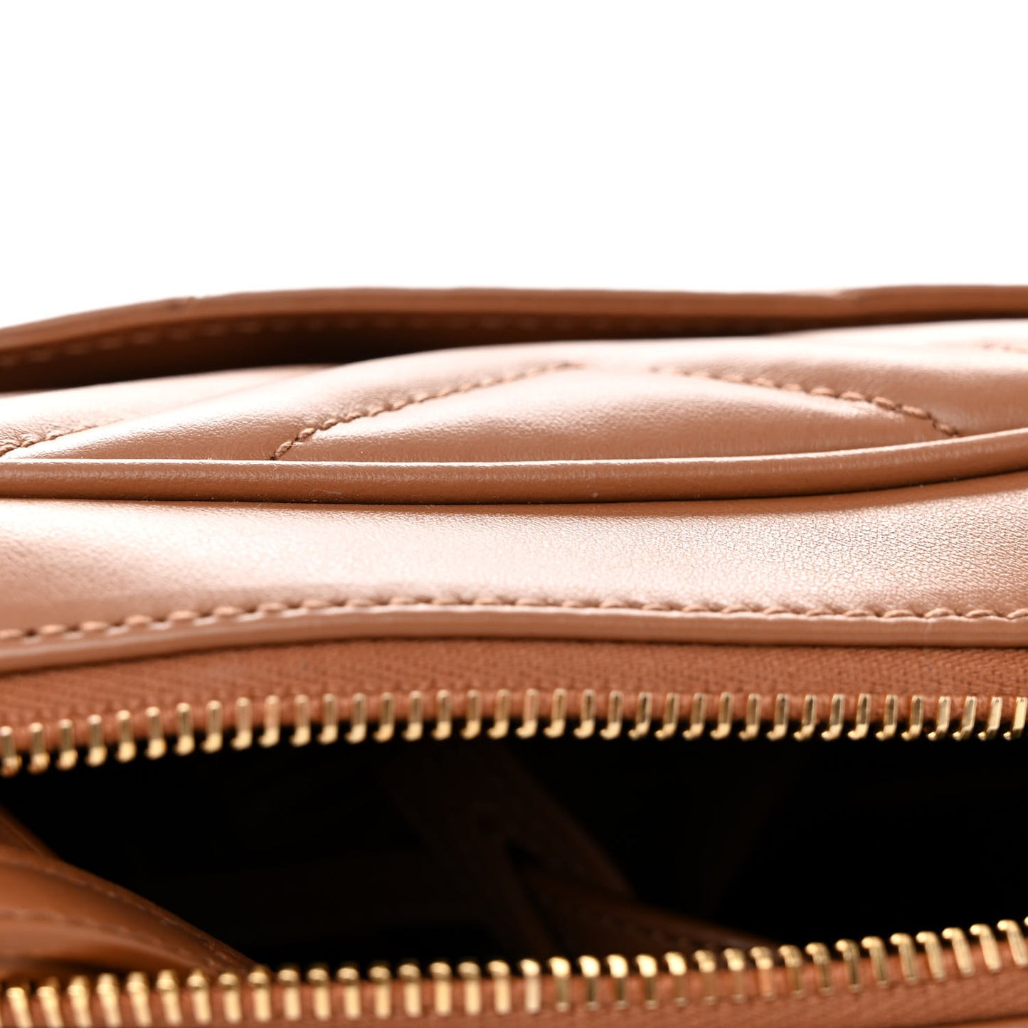 Calfskin Matelasse Monogram Lou Camera Bag Cinnamon