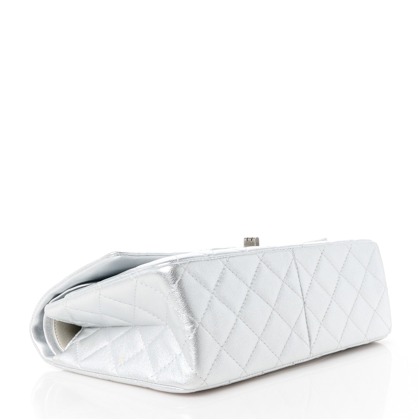 Metallic Lambskin Quilted 2.55 Reissue 226 Flap Silver