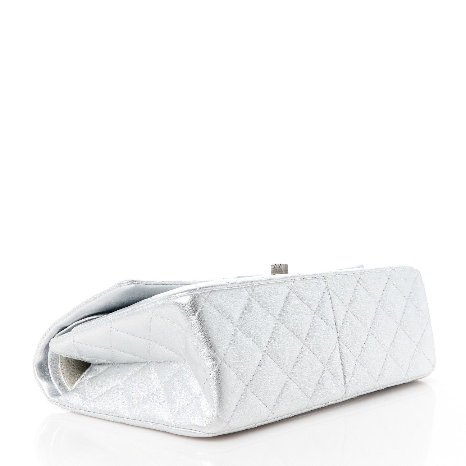 Chanel Metallic Lambskin Quilted 2.55 Reissue 226 Flap Silver 4 of 10