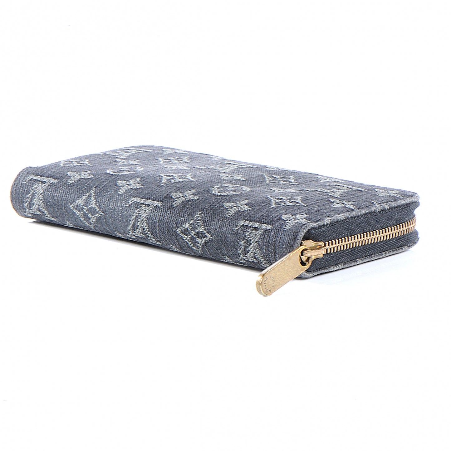 Denim Zippy Wallet Black