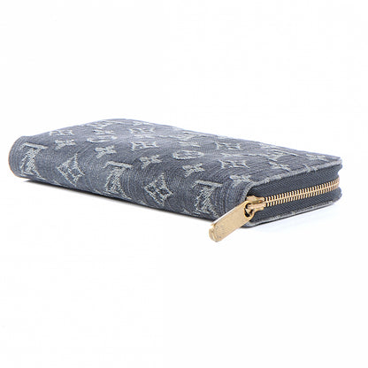 Louis Vuitton Denim Zippy Wallet Black 10 of 11