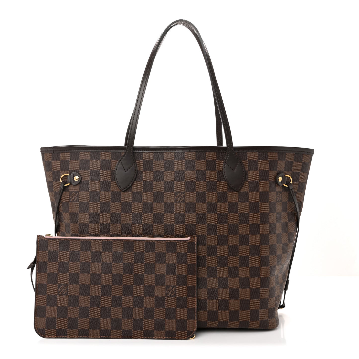 Damier Ebene Neo Neverfull MM Rose Ballerine