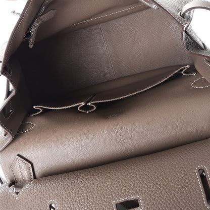 Hermes Taurillon Clemence Jypsiere 31 Etoupe 5 of 8