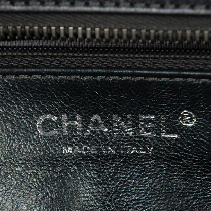 Chanel Metallic Aged Calfskin Quilted Large Reissue Camera Case Silver 6 of 7