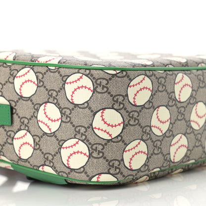 Gucci GG Supreme Monogram Baseballs Web Childrens Backpack Green 10 of 10