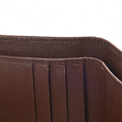 Prada Saffiano Tri-Fold Compact Wallet Cacao 7 of 14