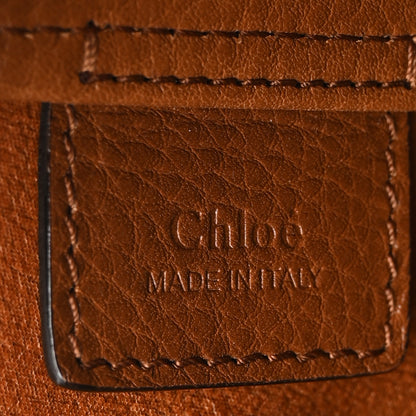 Chloe Grained Calfskin Small Spin Tote Clay Brown 6 of 10