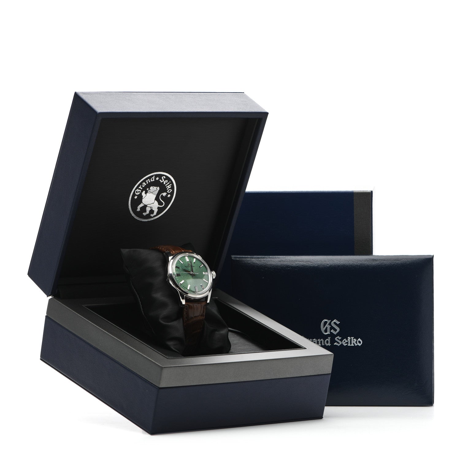 Grand Seiko Stainless Steel Crocodile 37mm Elegance Manual Winding Watch Green SBGW277 5 of 5