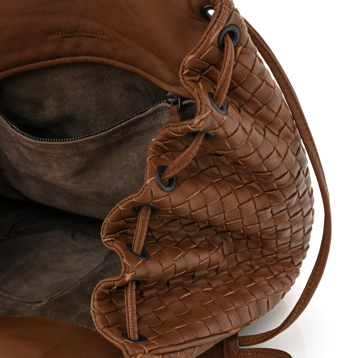 Bottega Veneta Nappa Intrecciato Small Messenger Flap Noce 10 of 18