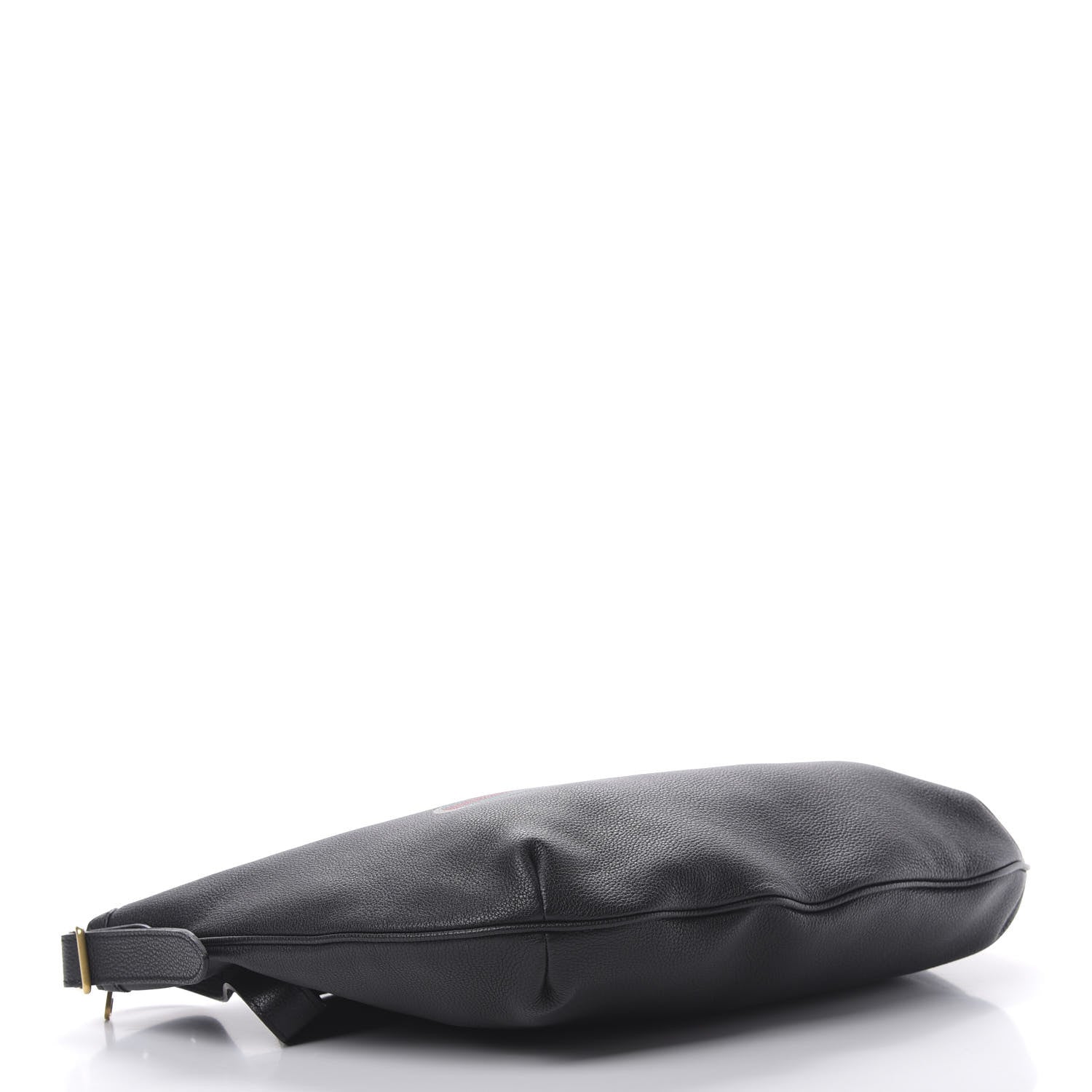 Gucci Grained Calfskin Logo Half Moon Hobo Black 4 of 10