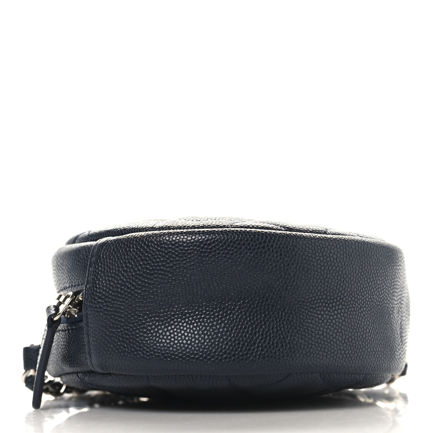 Chanel Caviar Quilted Round Clutch With Chain Navy 4 of 10