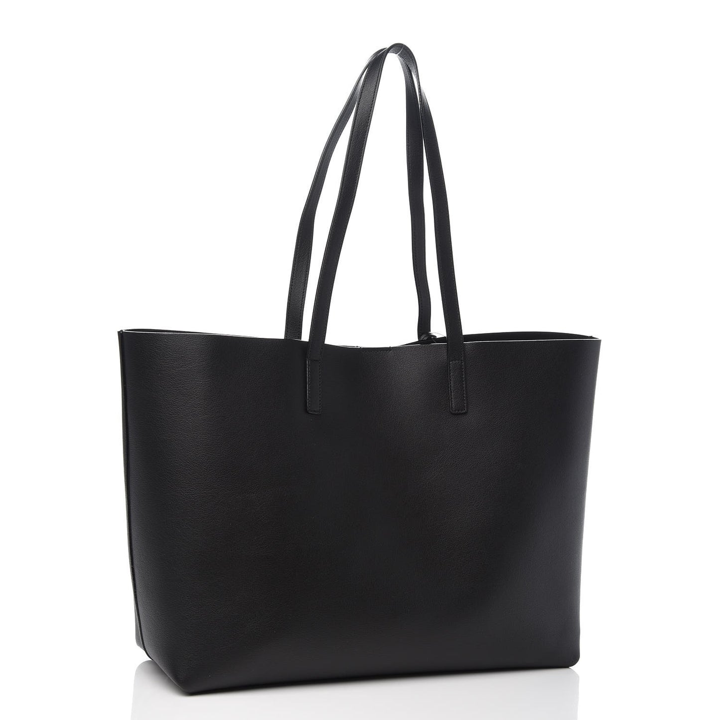 Calfskin Large Shopping Tote Black