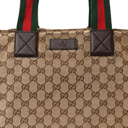 Gucci GG Monogram Large Web Handle Bucket Tote 8 of 16