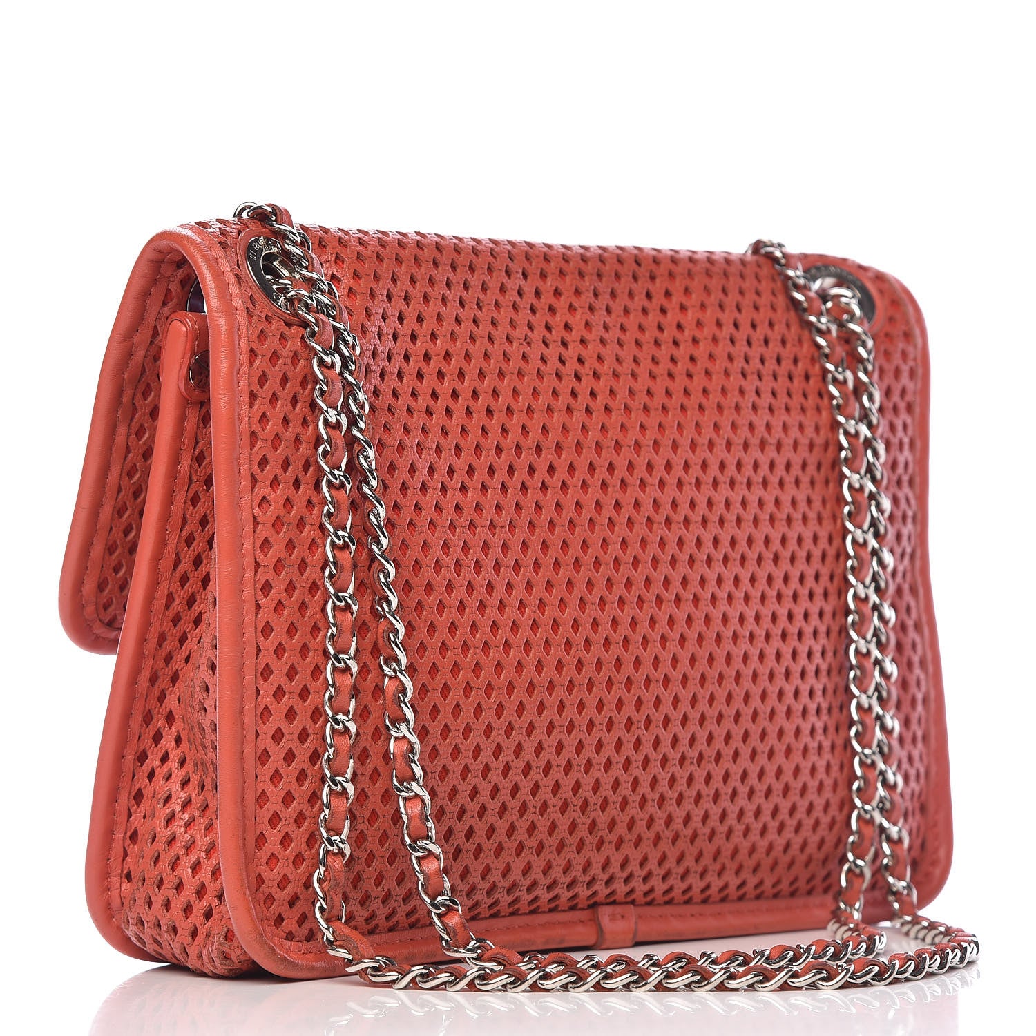 Chanel Perforated Calfskin Small Up In The Air Flap Red 3 of 14