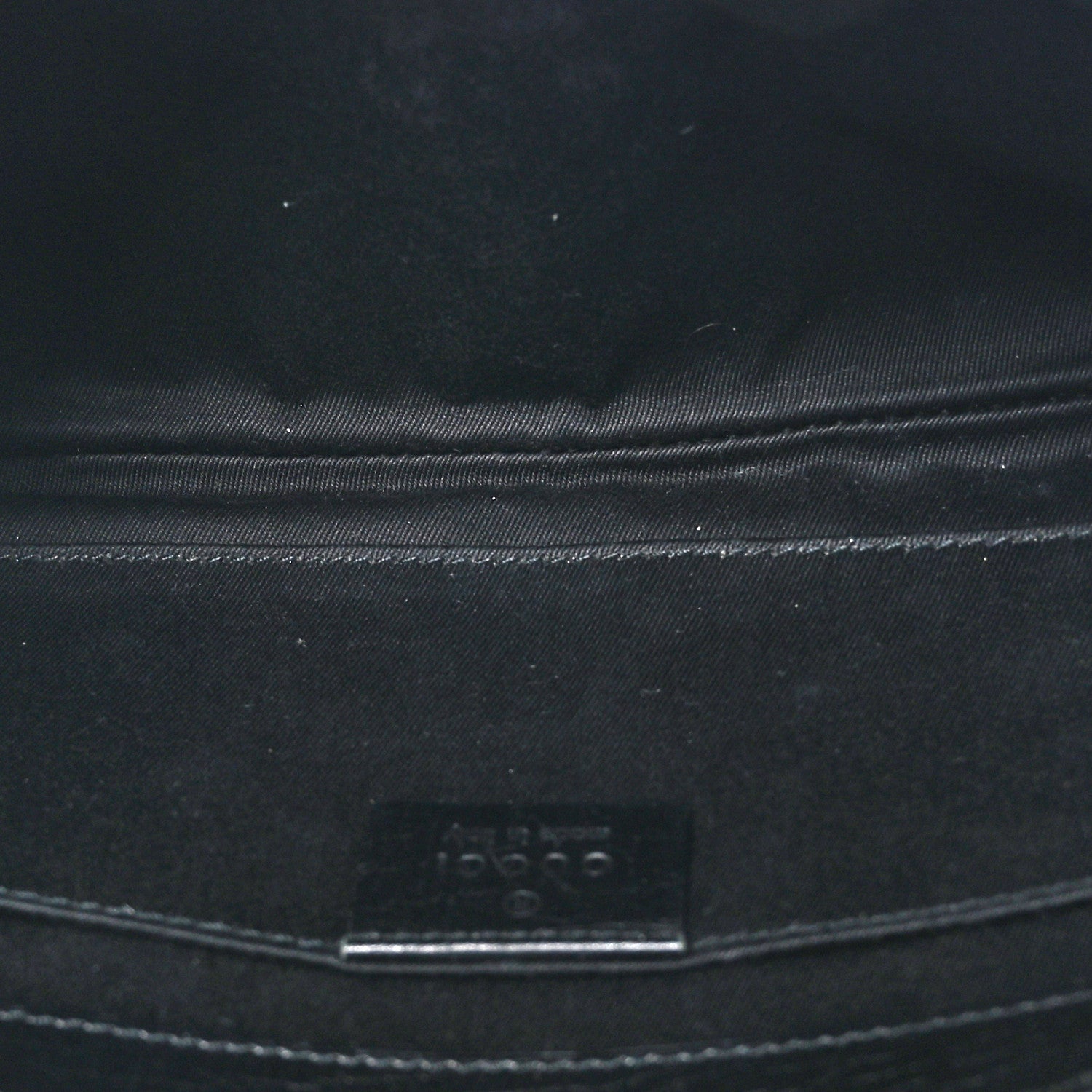 Gucci Monogram Horsebit Chain Clutch Black 5 of 10