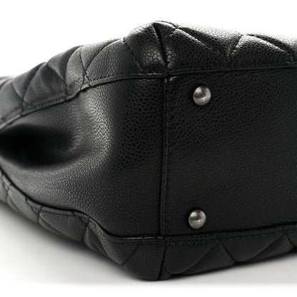 Chanel Caviar Quilted City Shopping Tote Black 9 of 11