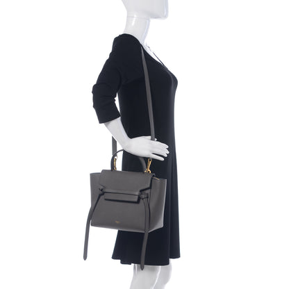 Celine Grained Calfskin Micro Belt Bag Grey 2 of 11