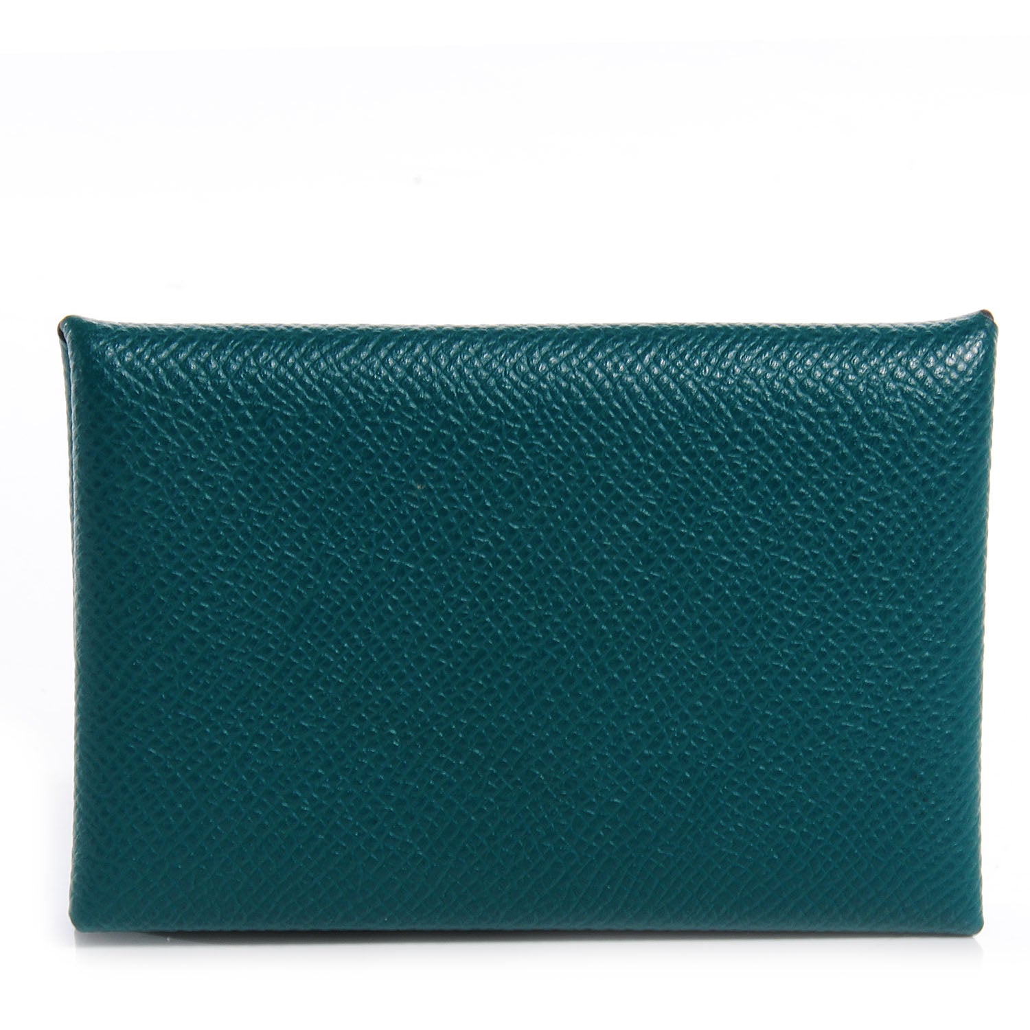 Hermes Epsom Calvi Card Case Malachite 1 of 8
