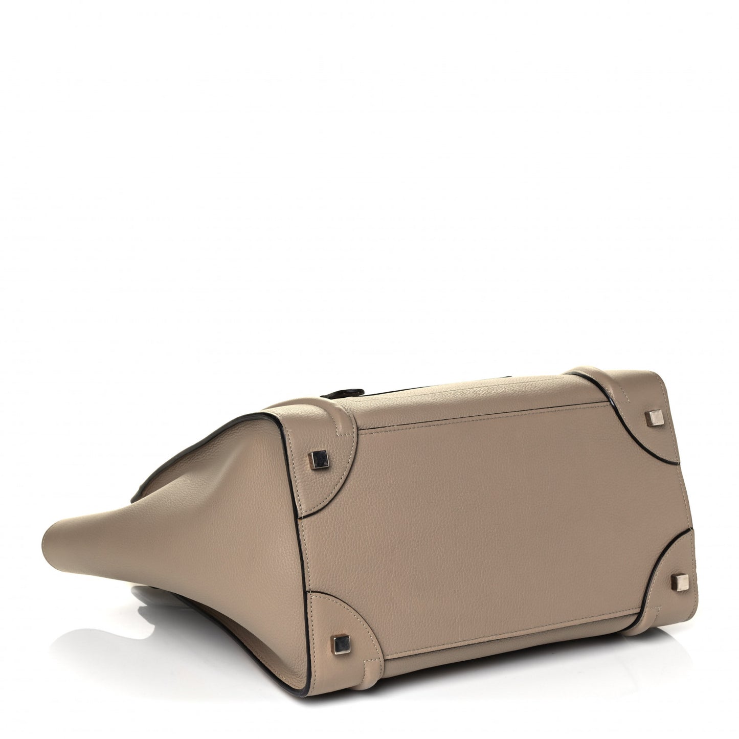 Drummed Calfskin Mini Luggage Dune