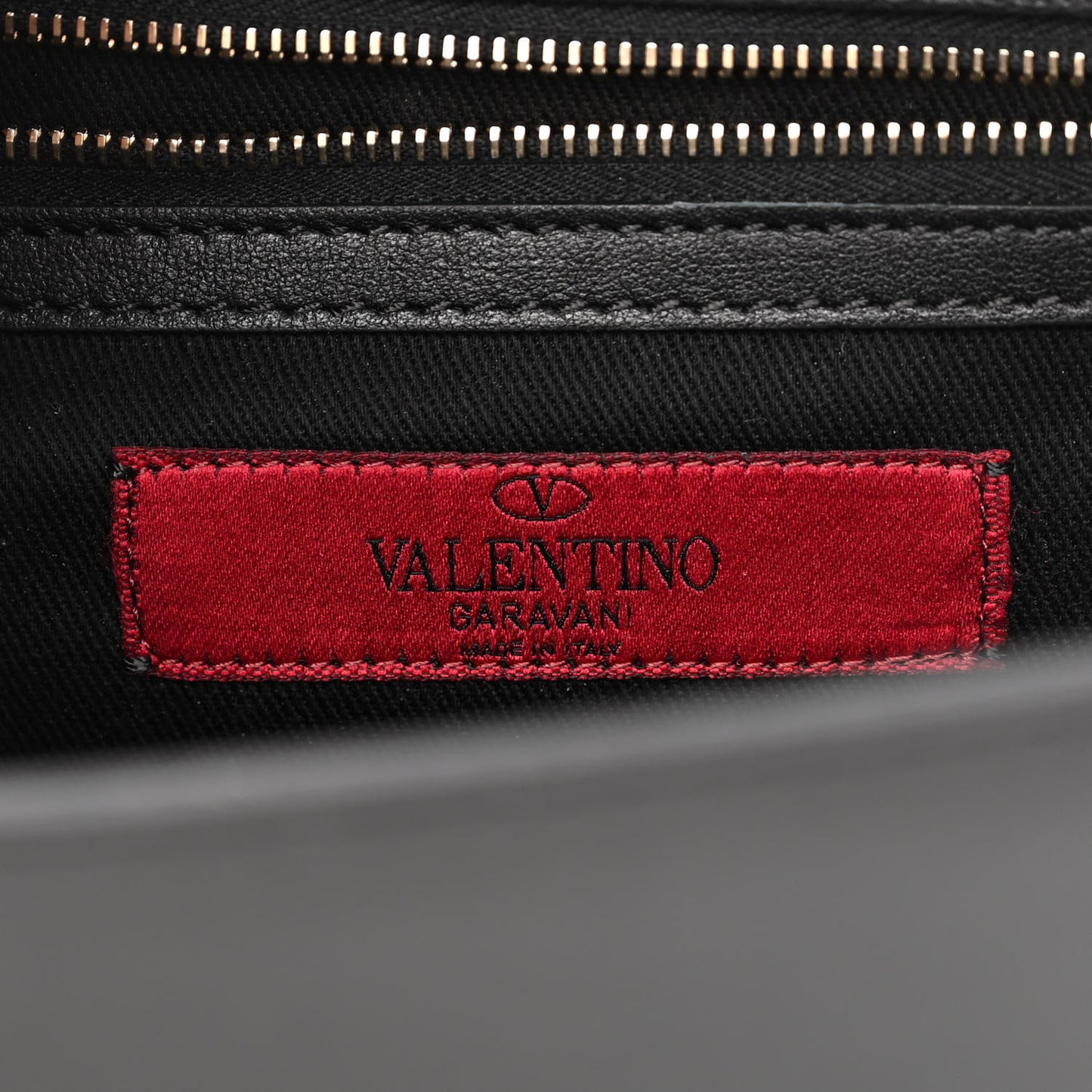 Vitello Medium Glam Lock Rockstud Flap Black