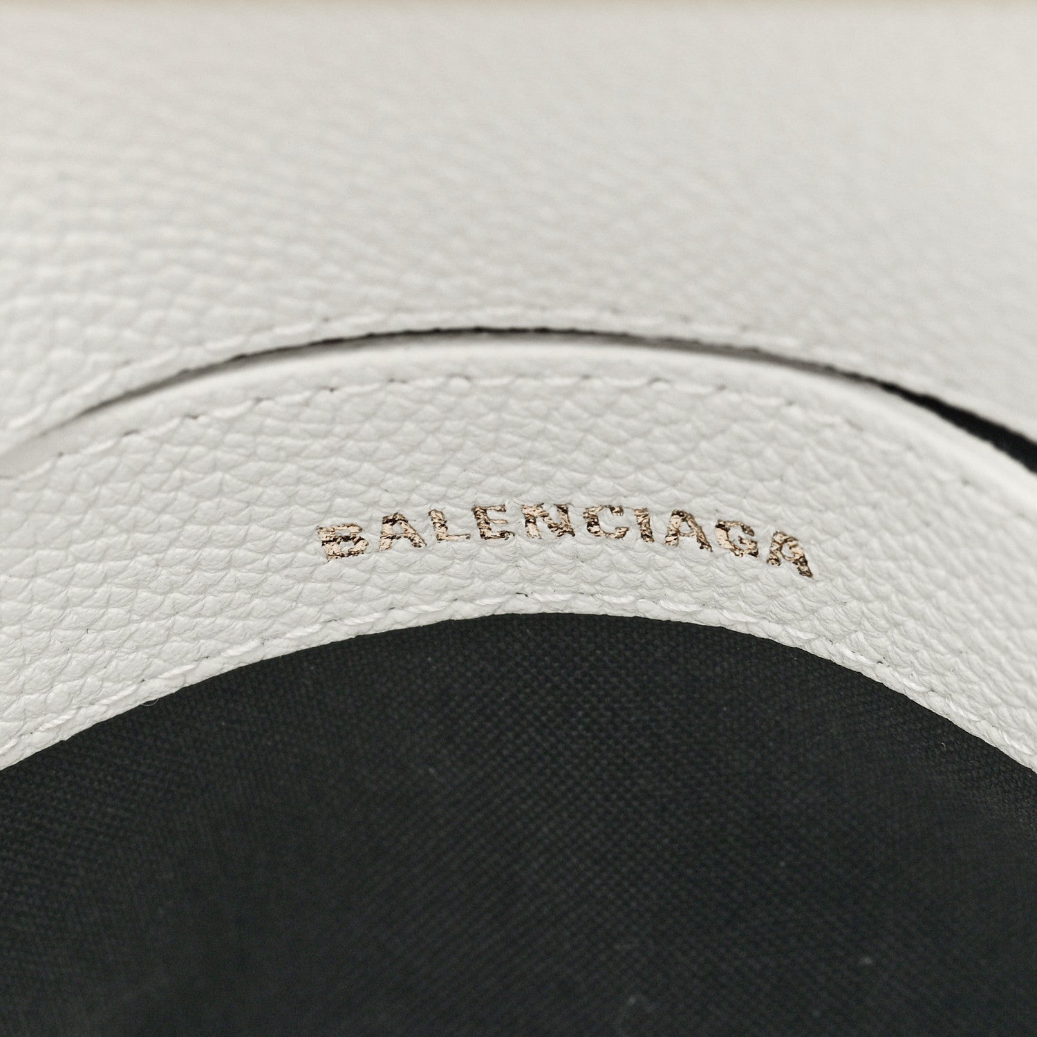 Balenciaga Grained Calfskin XXS Ville Top Handle Bag White Black 6 of 8