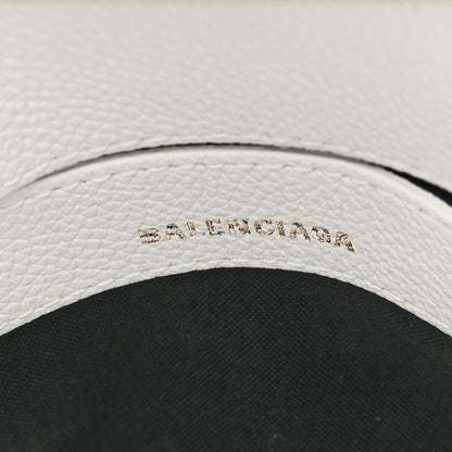 Balenciaga Grained Calfskin XXS Ville Top Handle Bag White Black 6 of 8