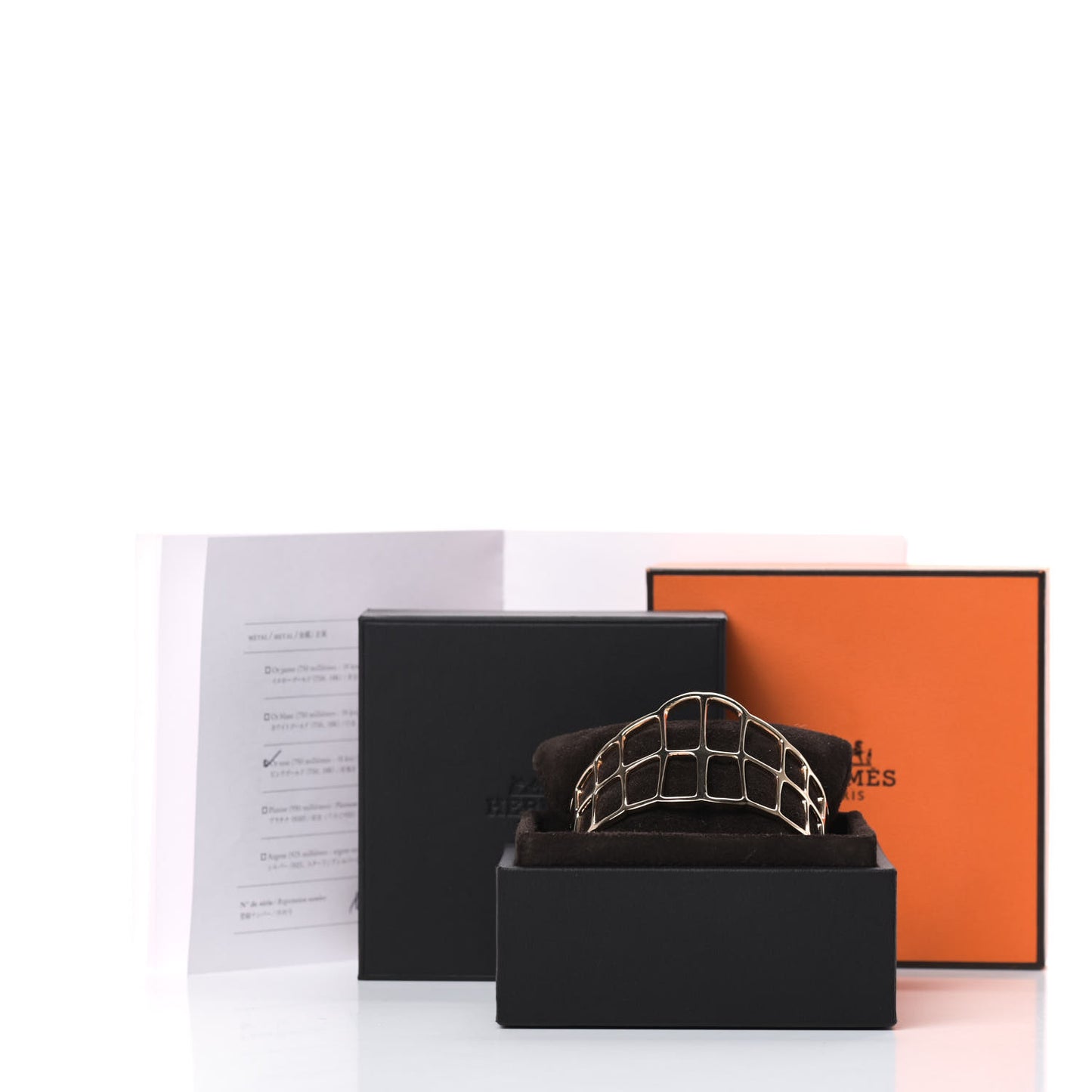 18K Rose Gold MM Niloticus Ombre Cuff Bracelet
