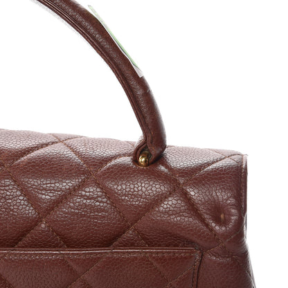 Chanel Caviar Quilted Jumbo Kelly Flap Brown 18 of 22