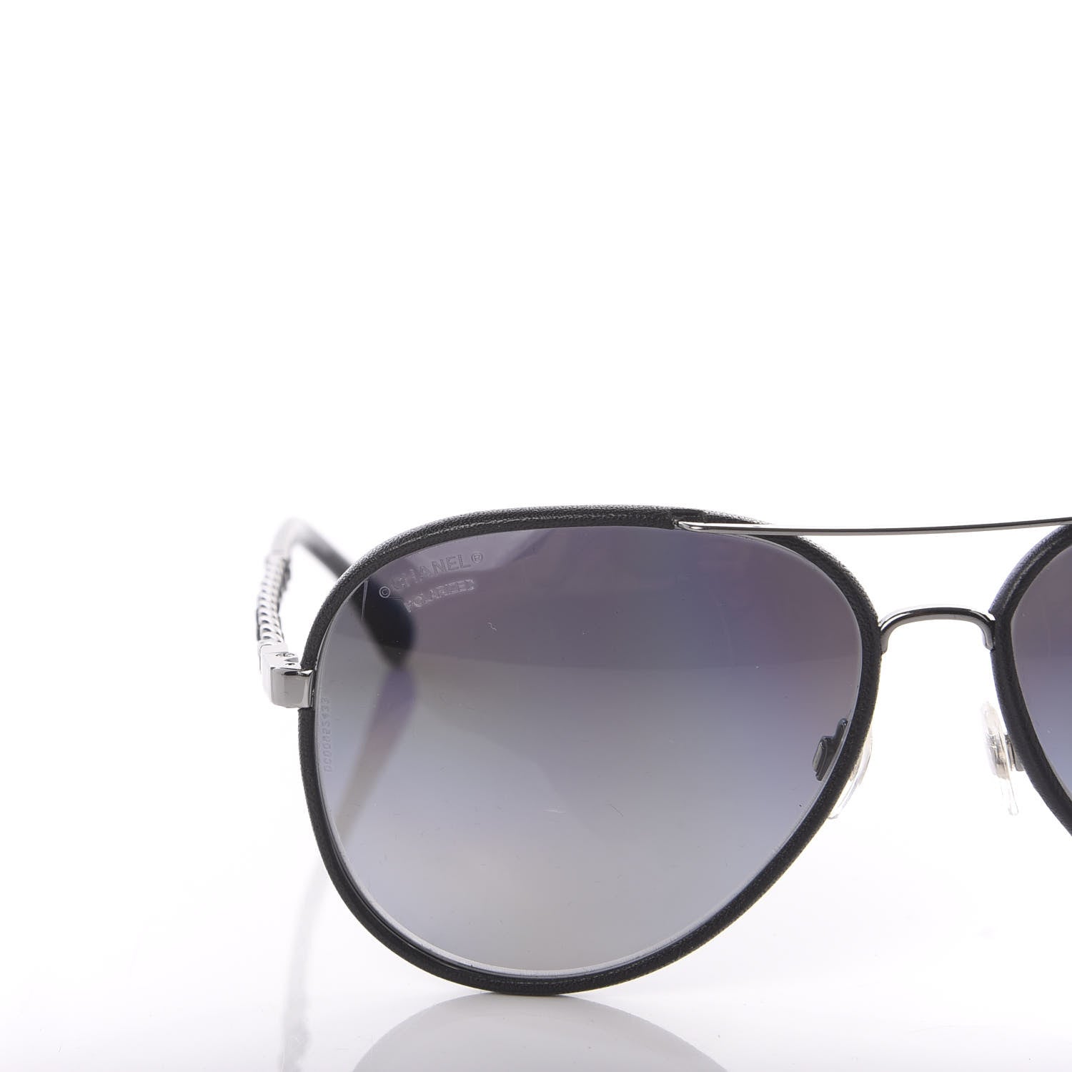 Chanel Polarized Pilot Winter Sunglasses 4219-Q Black 5 of 8