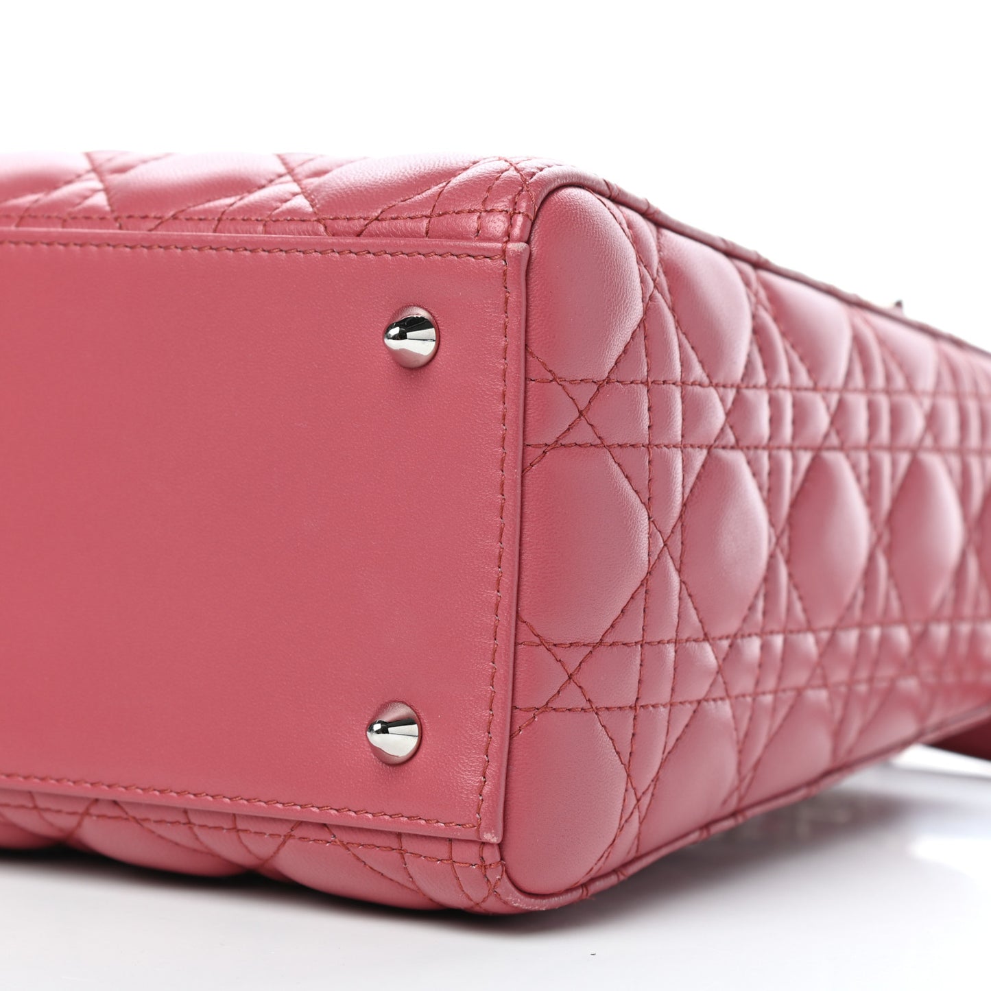 Lambskin Cannage Medium Lady Dior Pink