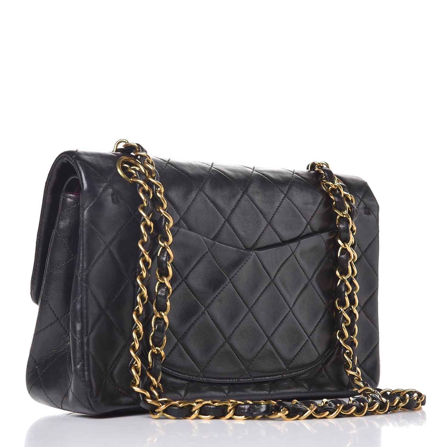 Chanel Lambskin Quilted Small Double Flap Black 4 of 14