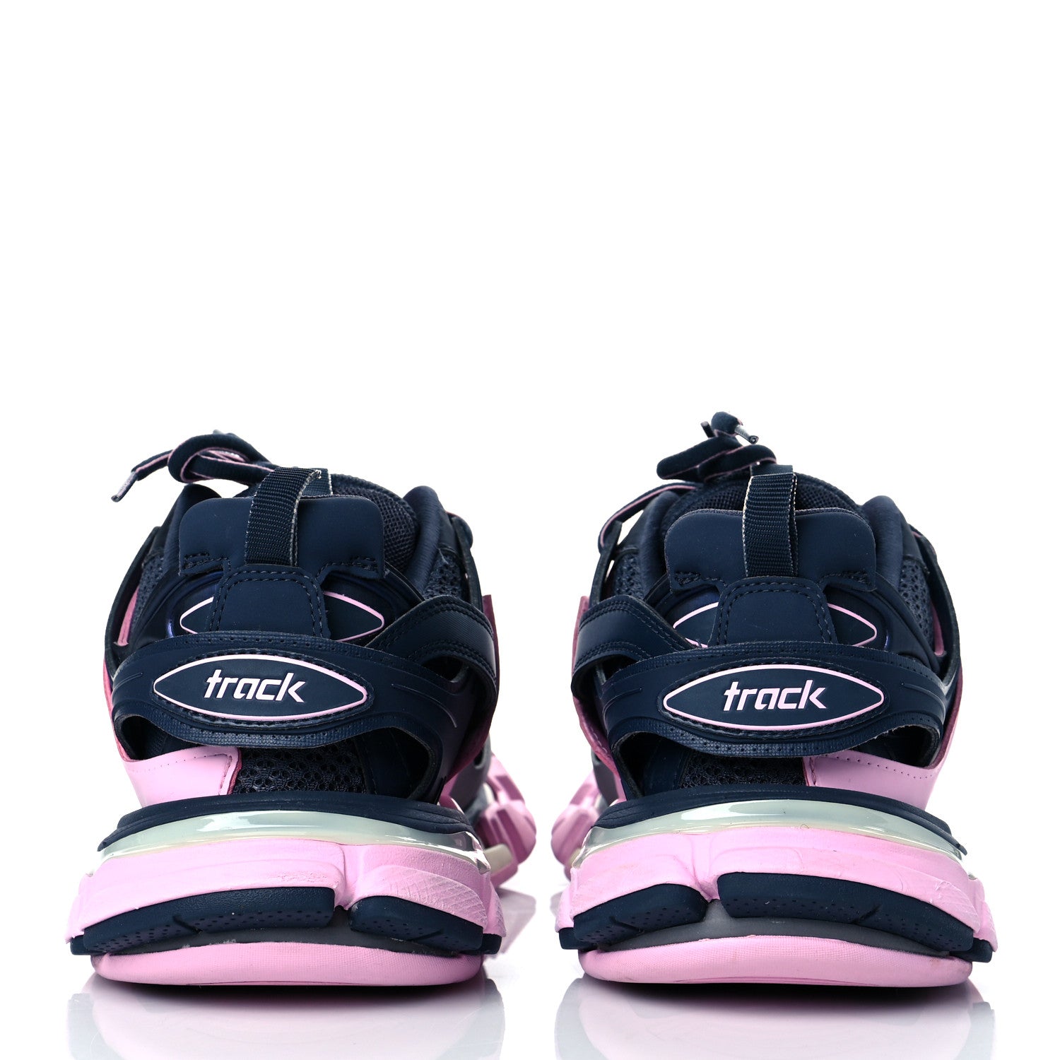 Balenciaga Mesh Nylon Womens Track Sneakers 38 Grey Pink 5 of 8