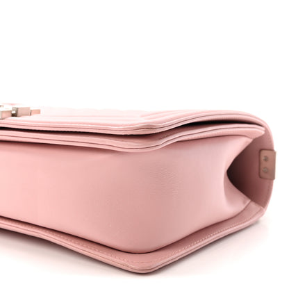 Chanel Calfskin Quilted Medium Boy Flap Light Pink 10 of 10