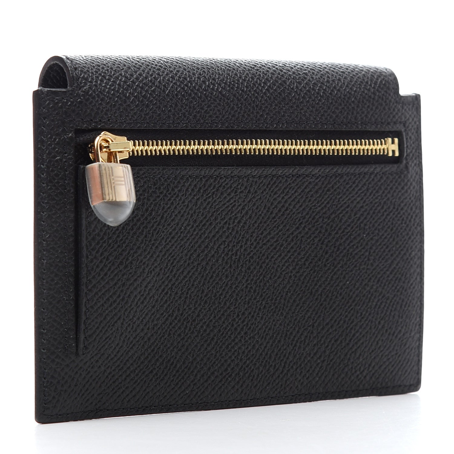 Hermes Epsom Kelly Pocket Compact Wallet Black 3 of 7