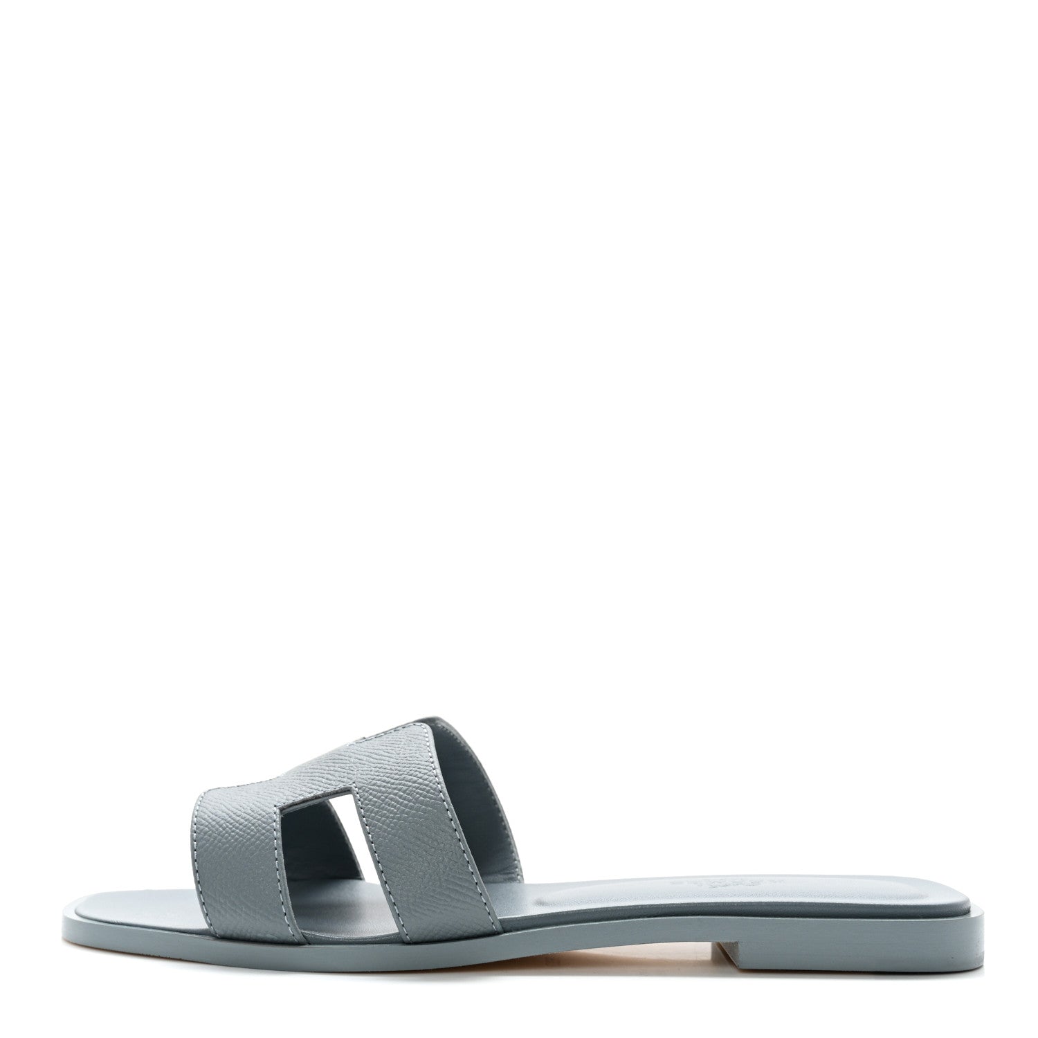 Hermes Epsom Oran Sandals 36 Gris Antarctique 1 of 9