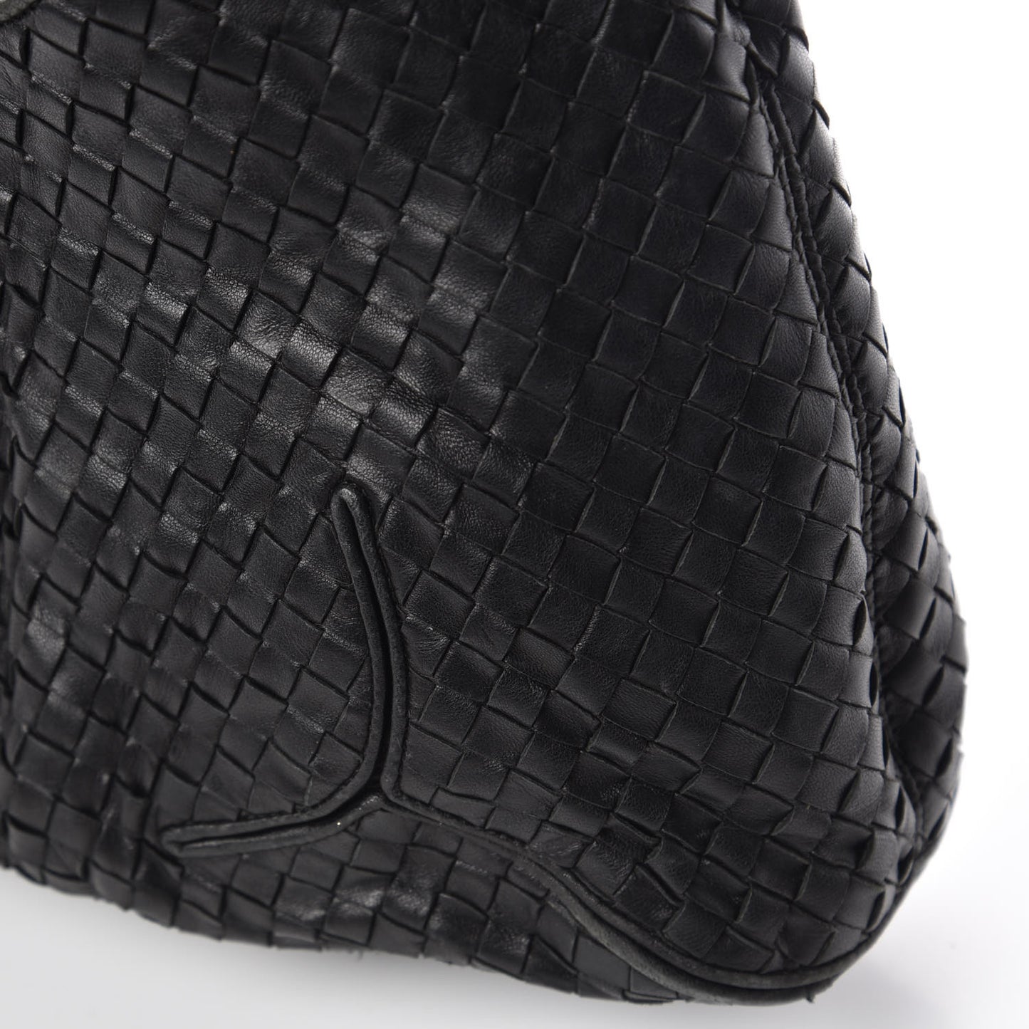 Nappa Intrecciato Ball Hobo Black