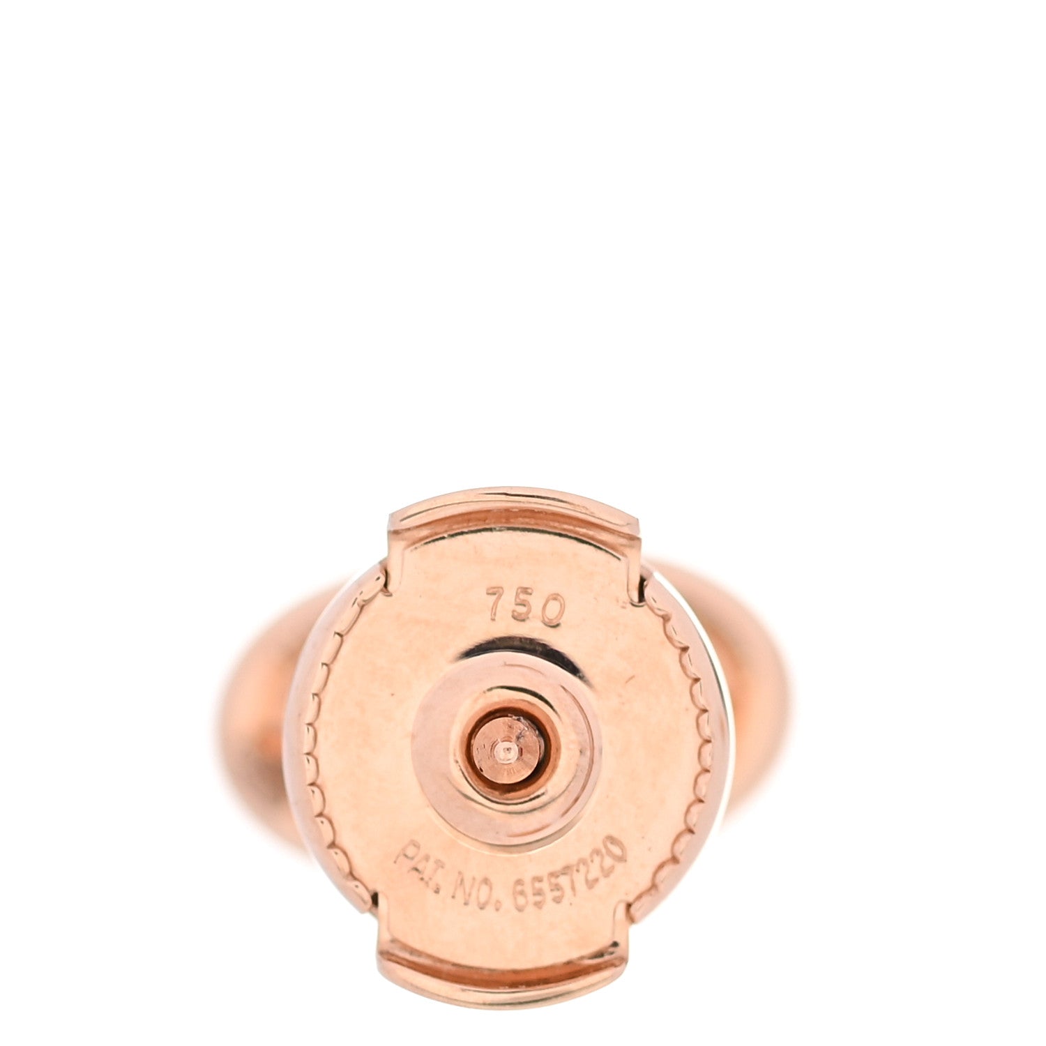 Hermes 18K Rose Gold TPM Farandole Stud Earrings 5 of 6