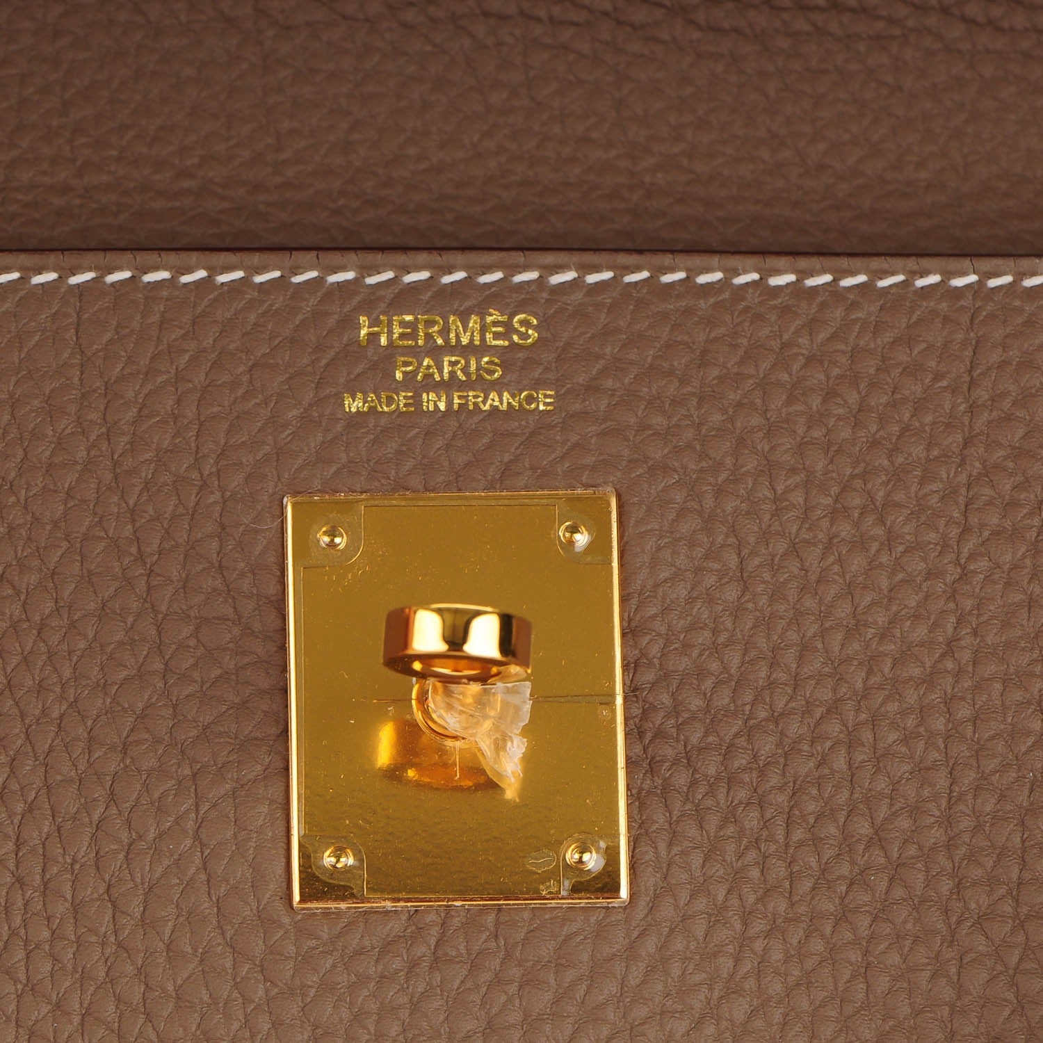 Hermes Togo Kelly Retourne 32 Etoupe 8 of 22