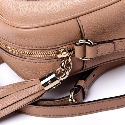 Gucci Pebbled Calfskin Small Soho Disco Bag Camelia 11 of 11