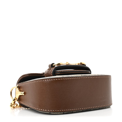 Gucci GG Supreme Monogram Azalea Calfskin Web Horsebit 1955 Wallet On Strap Beige Ebony Brown Sugar 4 of 10