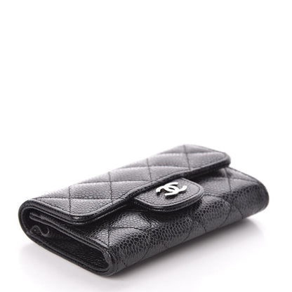 Chanel Caviar Quilted Flap Card Holder Black 4 of 10
