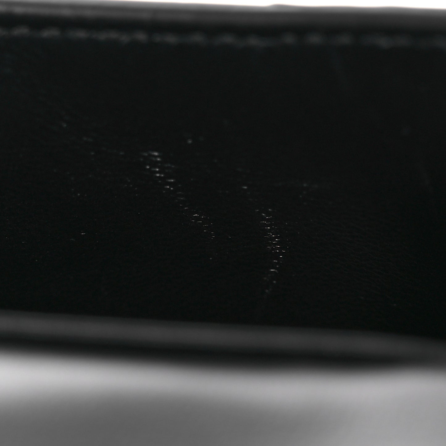 Shiny Calfskin Monochrome Crocodile Embossed Hourglass Top Handle Bag Mini with Chain Black