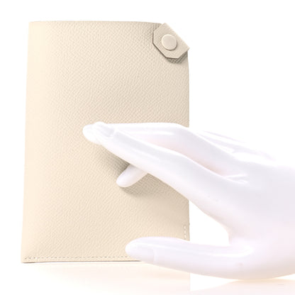 Hermes Epsom Tarmac PM Passport Holder Craie 2 of 8