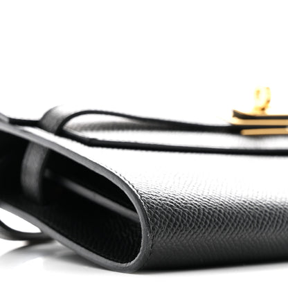 Hermes Epsom Kelly Wallet To Go Black 10 of 12