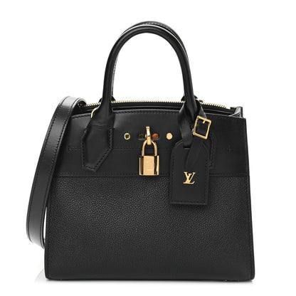 Louis Vuitton Calfskin City Steamer Mini Black 1 of 10