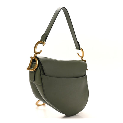 Christian Dior Grained Calfskin Saddle Bag Sage 3 of 10