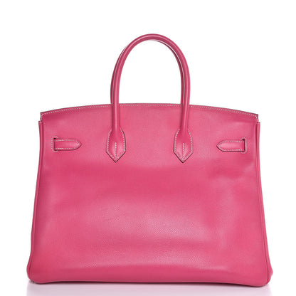 Hermes Epsom Candy Birkin 35 Rose Tyrien Rubis 5 of 46